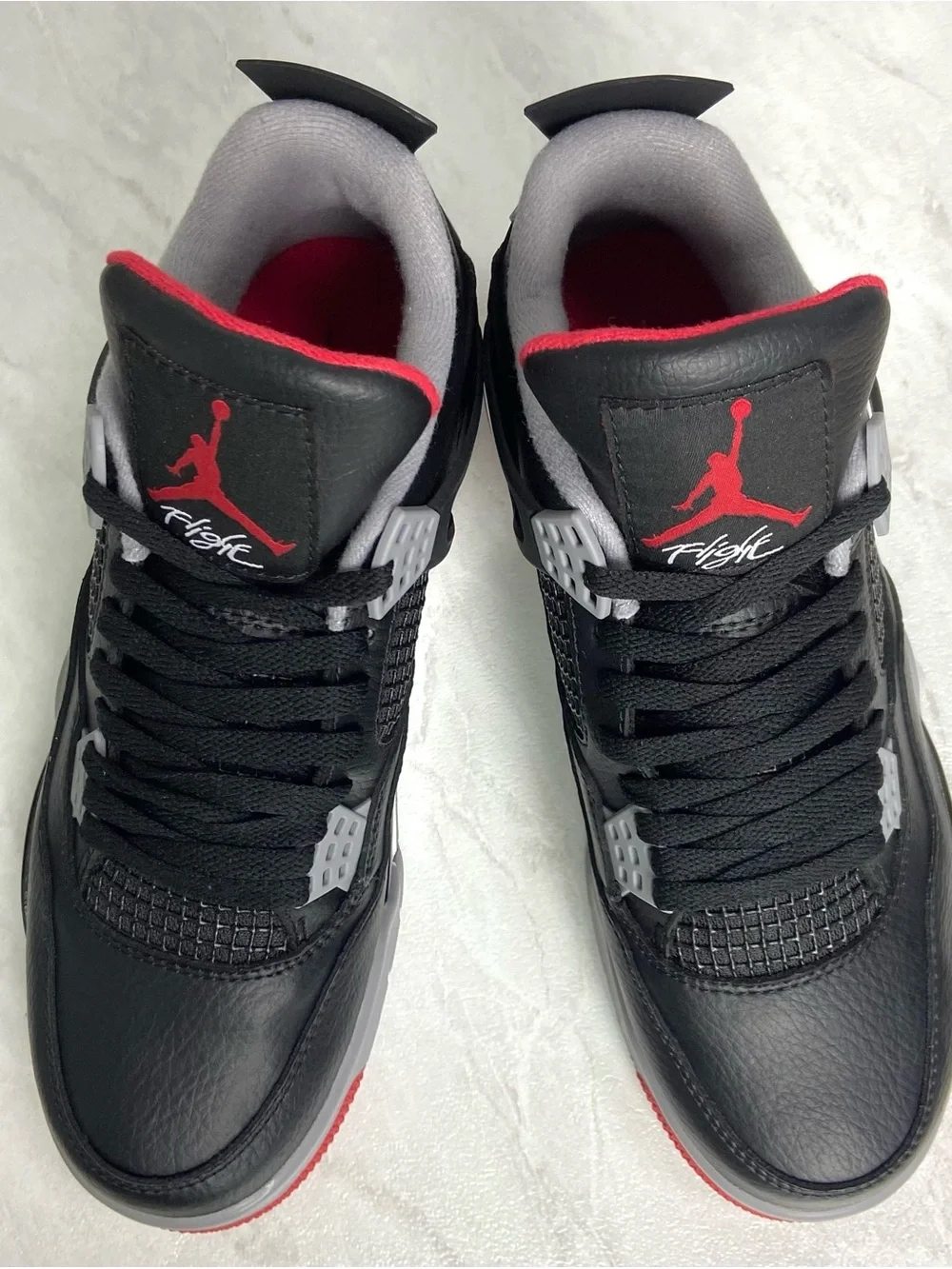 Jordan Black Sneakers with Red and Gray Accents